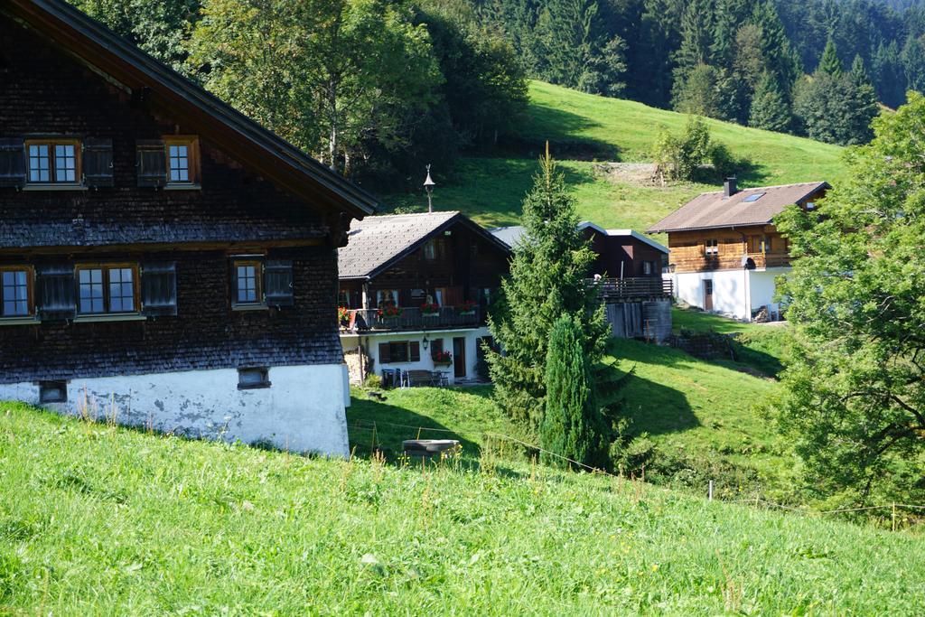 Ferienwohnungen Im Blockhaus Metzler Schwarzenberg im Bregenzerwald Kültér fotó